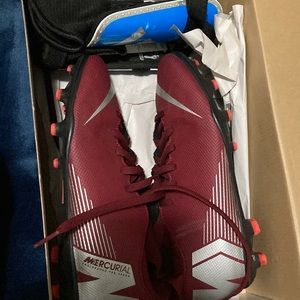 Nike Soccer Cleats and Shin Guards